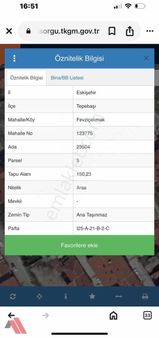 Sümbüller'den Köşe Konumda 150m2 2 Kata İmarlı Arsa