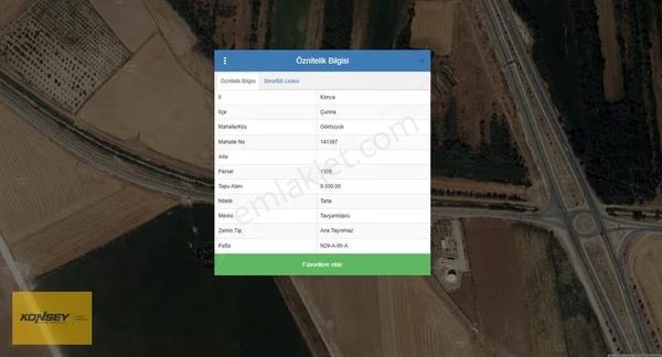 Gökhüyük Köyünde Cadde Üzerinde Satılık Tarla 9000 M2