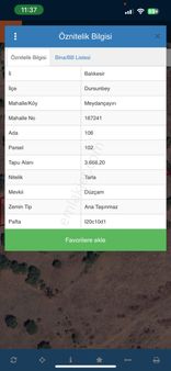 Ali Emlk’tan Balıkesir Dursunbey’de Satılık Tarla