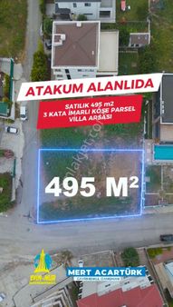 Evim-nur'dan Alanlı Mh 495m2 Villa İmarlı Köşe Başı Fırsat Arsa
