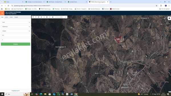 Meri Emlak'tan Kısmi Zaytin Ağaçlı Tarla