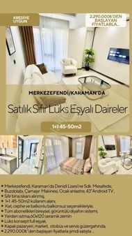 Değirmenönü Mevkii Tugay’a Yakın Full Eşyalı Yatırımlık Sıfır Lüx Apartlar