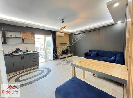 Side De 1+1 Temiz Eşyalı Site İçinde 1+1 Daire