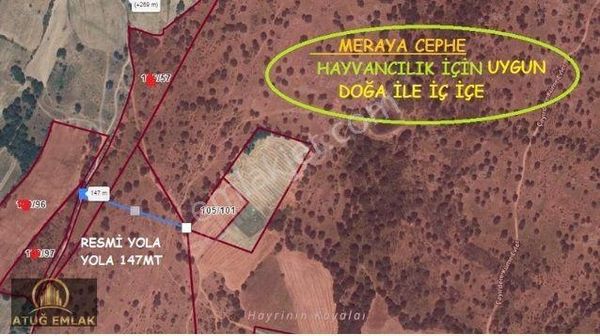 Meraya Cephe Hayvancılık İçin Uygun 3.332m2 Satılık Arazi