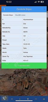 Furkan Emlaktan Göcen Kasabasında 15.561 M2 Satılık Tarla