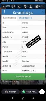 Bucak Ürkütlü İmarlı Arsa İster Tek Al İster İkisini Birlikte Al