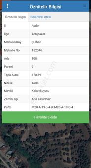 Yenipazar-çulhan Köyünde 470 M² Satılık Arsa