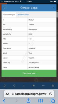 Burdur Tefenli Hasanpaşa Da İkisi Bir Arada Satılık Tarlalar
