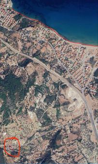 Karaburun Mordoğanda 1 Dönüm Kadastrol Asfalt Yol Cepheli Bahçe