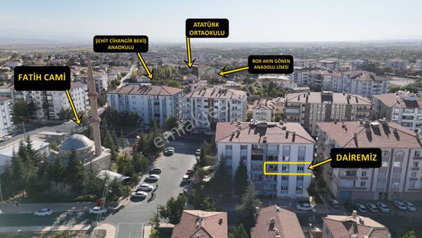 E.gökal Bor Fatih Cami Karşısı 3+1 Geniş-ara Kat Mükemmel Konum