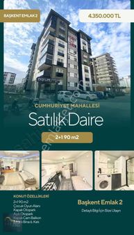 Cumhuriyet Mahallesi Satılık 2+1 Daire