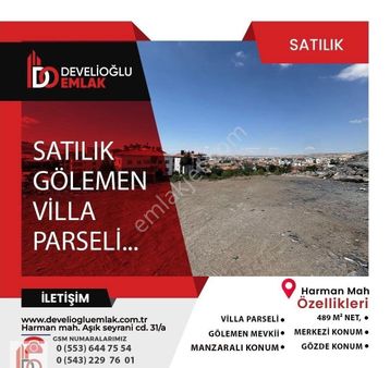 Develioğlu Emlaktan Gölemen Gözde Konumda Satılık Arsa...
