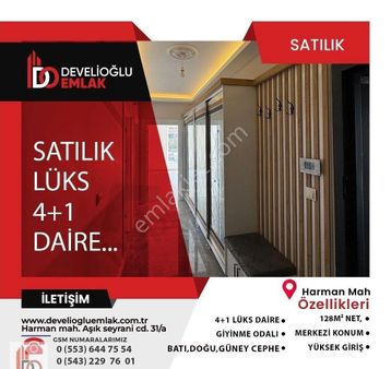 Develioğlu Emlaktan Yeni Mah. Lükss 4+1 Satılık Dairee...