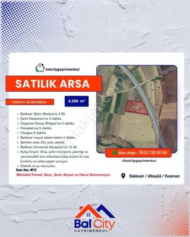 Balcity-balıkesir Organize Sanayi Asfaltına Cephe Tarımsal Depolama-lojistik Arsavasfında Tarla!