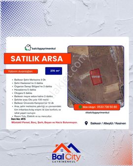 Balcity'den Balcity’de Balıkesir Altıeylül’de İmarlı İfrazlı Arsa!