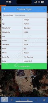 Satılık Gündüzbeyin En Güzel Konumunda.625 M2 Arsa