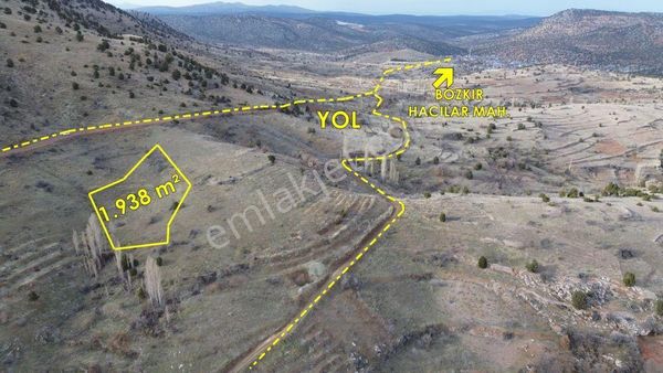 1.938 M² / Konya / Bozkır / Hacılar / Bağ