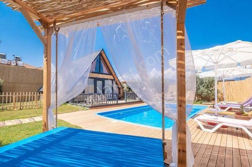 Goldhouse Dan Kiralık Geniş Bahçe Kullanımlı Tiny House Villa 2+1 Dubleks