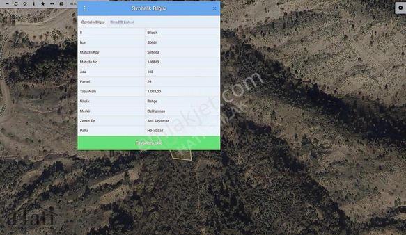 Bilecik Söğüt Sırhoca Köyünde Yatırımlık 1000m2 Bahçe