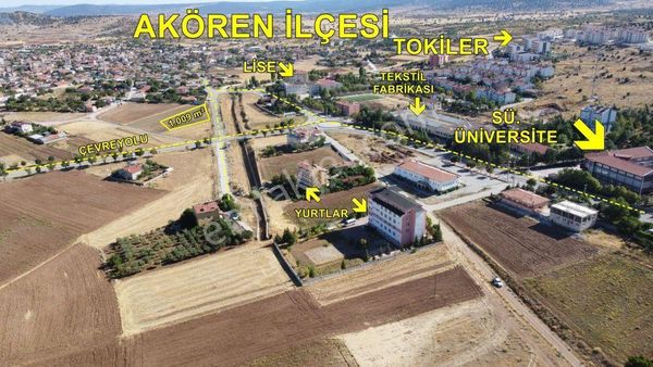 1.009 M² / Konya / Akören / Tülce / İmarlı Arsa