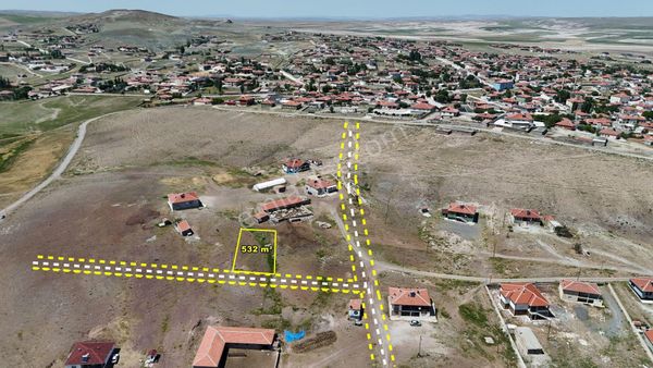 Konya / Cihanbeyli / Kütükuşağı'nda 532 M² Cadde Üzeri Müstakil Konut İmarlı Yatırımlık Arsa