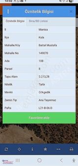 Manisa Kula Battal Mustafa Cadde Üzeri Köye Yakın Güzel Yatırım