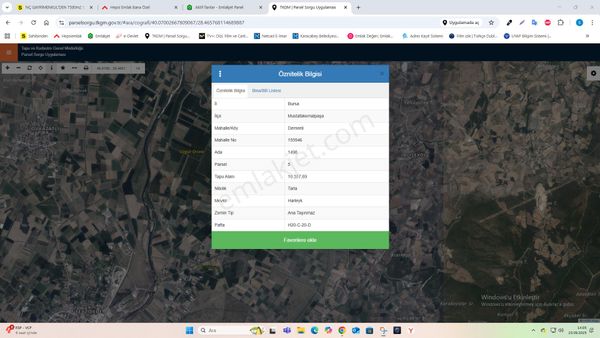 10 Dönüm Verimli Tarım Arazisi