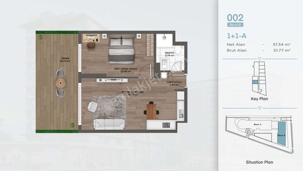 Valory Güneşli’de 1+1 Daire – Yüksek Yatırım Potansiyeli