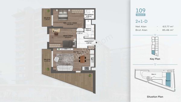 Valory Güneşli’de 2+1 Modern Daire – Yatırım Ve Oturum İçin İdeal