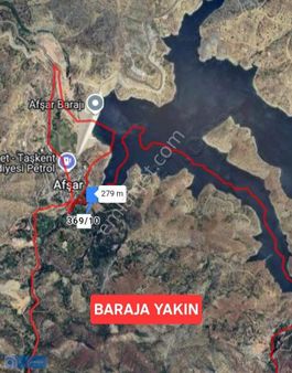 Konya Taşkent'te Köy İçinde Baraj Manzaralı 258 M2 Bahçe