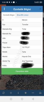 Beykent Gymden Acil Satılık Tarla