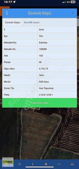 Tire Eskioba'da 5759 M2 Tek Tapu Arazi