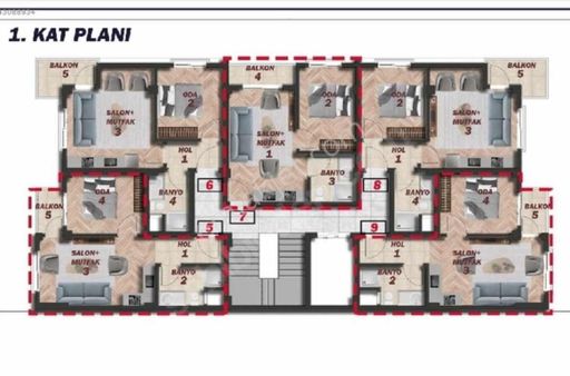 Balıkesir Altıeylül Gop Mah. Satılık Yatırıma Uygun 1+1 Daire