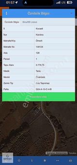 Kandıra Ömerli'de 2779 M2 Yatırımlık Köşebaşı Yollu Kelepir Arsa