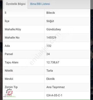 Derınce Tahtalı 'da Satılık Tarla