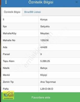 Meydan Köyünde Satılık Meyve Ağaçlı Bahçe