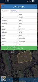 Isparta Keçiborlu Aşşağı Da Satılık Tarla