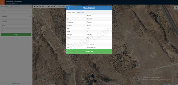 Özcan Ata Gayrimenkulden Tavlusun Da Satılık Tek Tapulu Bağ