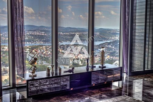 Maslak Spine Tower 600m2 Özel Dekorlu 5+2 Penthouse Tek Yetkili