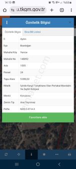 Aydın Bozdoğan Yenicede Satılık Tarla