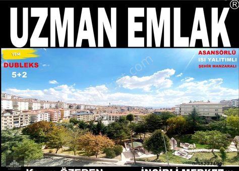 Uzman Emlak'tan Asansörlü Isı Yalıtımlı Manzaralı 5+2 Dubleks