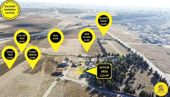 🟡⚫bandırma Kayacık'ta 115 M² Satılık İmarlı Arsa⚫🟡