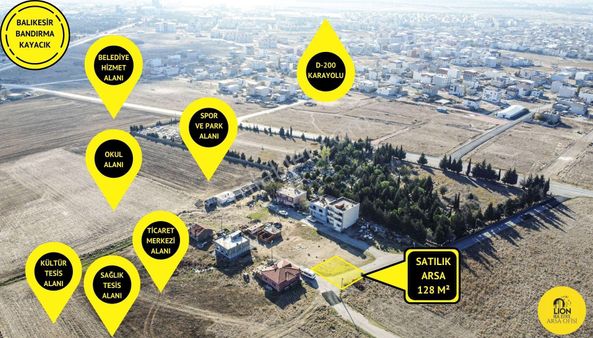 🟡⚫bandırma Kayacık'ta Konut İmarlı Fırsat Satılık 128 M² Arsa⚫🟡