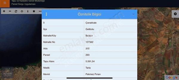 5.591 M² Arsa + 80 M² Ev (yapı Kayıt Belgeli)