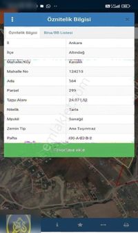 Altındağ İlçesinde 765 Metre Satılık Hobi Bahçesi.