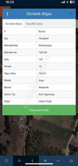 Göl Ve Yenişehir Manzaralı İmarlı Arsa