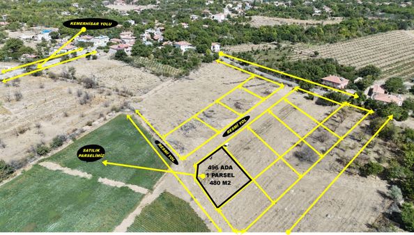 E.gökal Bahçeli ! Saray Mah !köşe Parsel 480 M2 İmarlı Arsa !