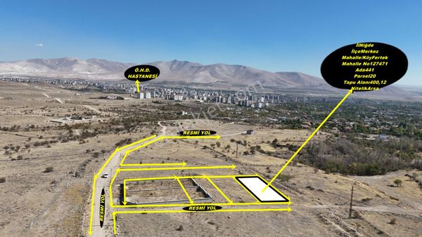 E .gökal Fertek !400 M2 0,60 Emsal! 2 Kat İmar! Arsa