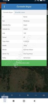 Fast Yatırım'dan Mudanya Çepni'de Deniz Manzaralı Satılık Tarla