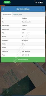 Karaman Kazımkarabekir Kasabasında Satılık Tarla Yola Sıfır Tarla